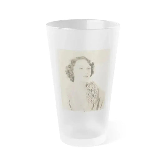 Fay Wray #122 (Vintage Female Icon) Frosted Pint Glass 16oz 16oz Frosted - Go Mug Yourself