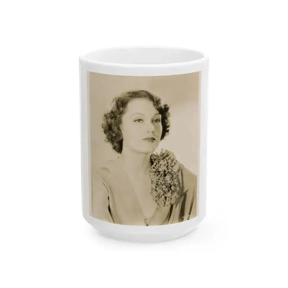 Fay Wray #122 (Vintage Female Icon) White Coffee Mug 15oz - Go Mug Yourself
