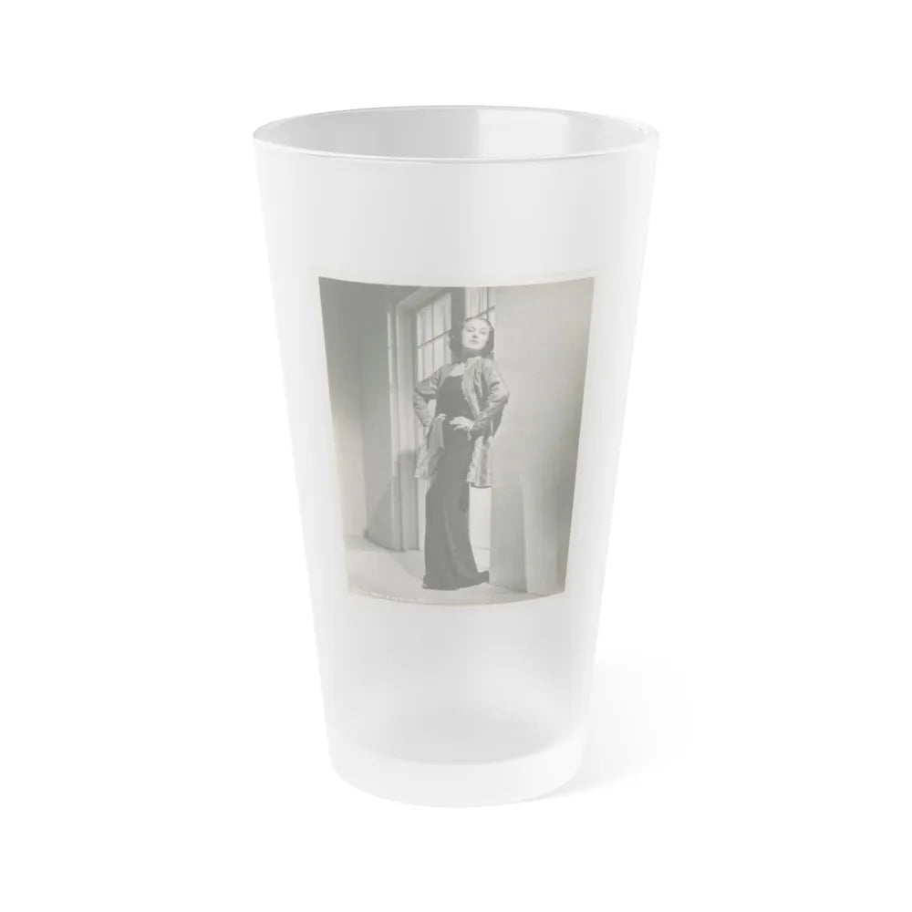 Fay Wray #124 (Vintage Female Icon) Frosted Pint Glass 16oz-16oz-Frosted-Go Mug Yourself