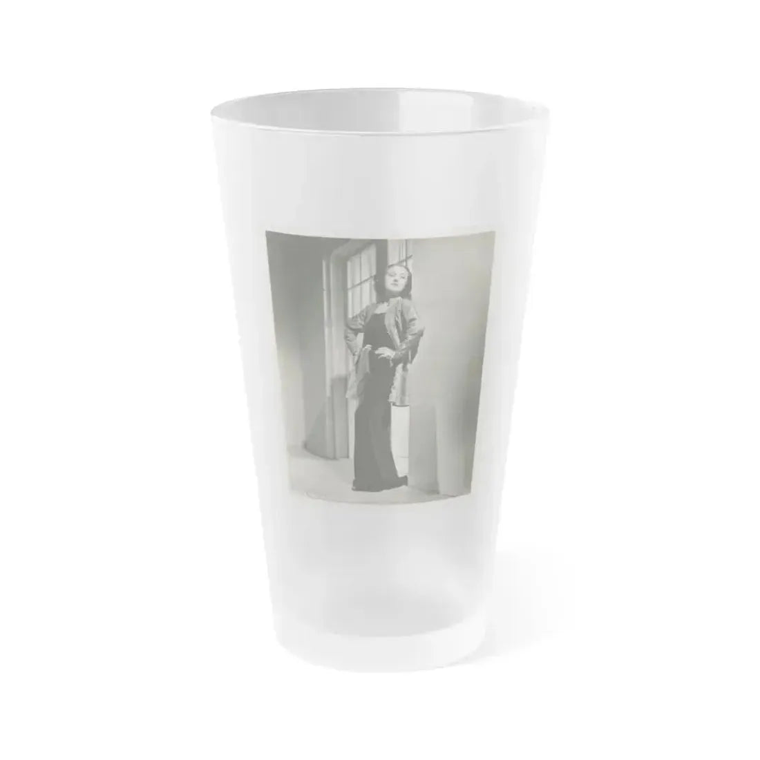 Fay Wray #124 (Vintage Female Icon) Frosted Pint Glass 16oz 16oz Frosted - Go Mug Yourself