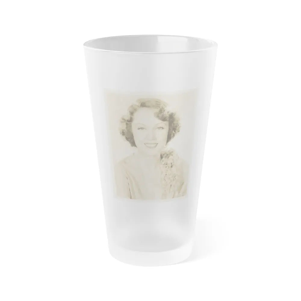 Fay Wray #126 (Vintage Female Icon) Frosted Pint Glass 16oz-16oz-Frosted-Go Mug Yourself