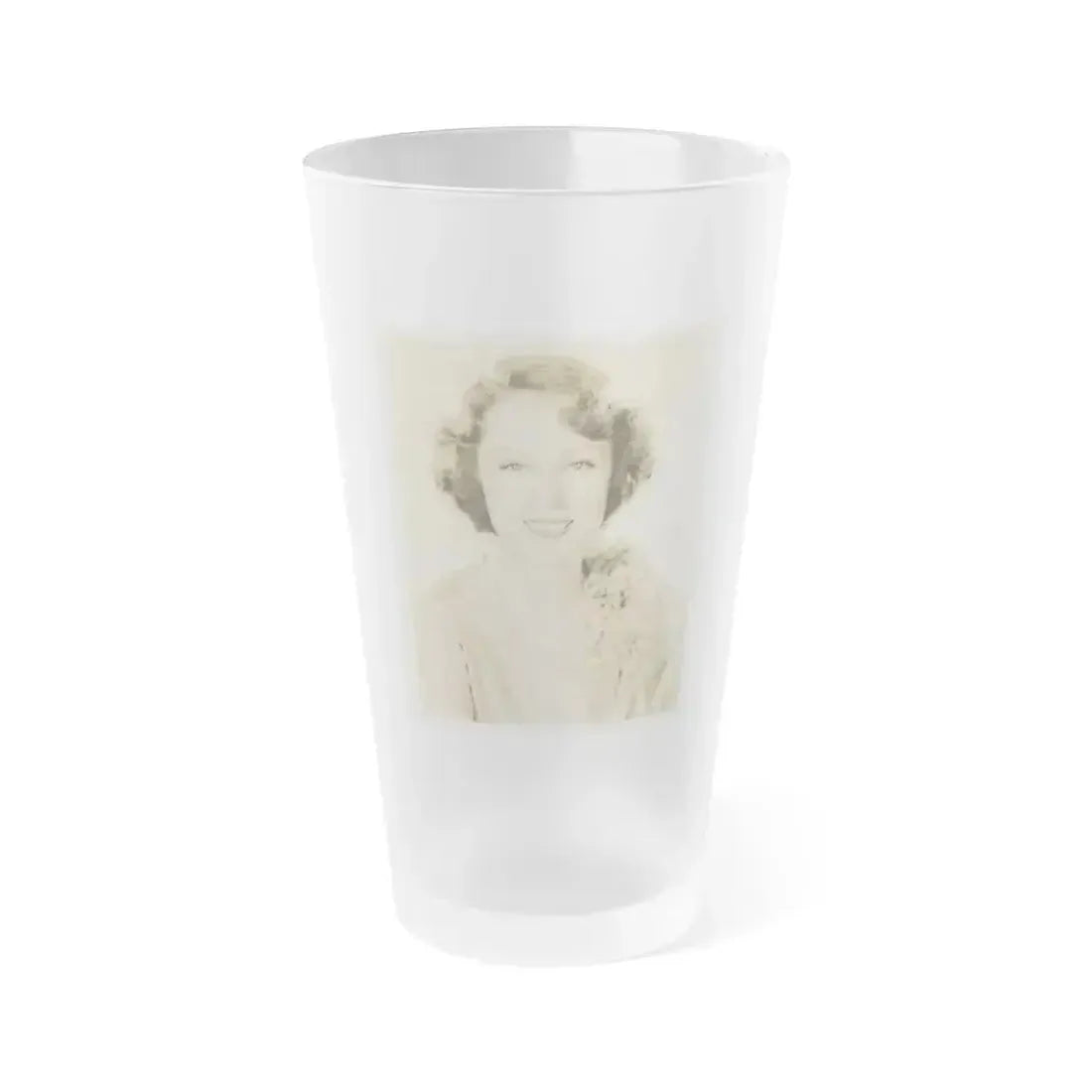 Fay Wray #126 (Vintage Female Icon) Frosted Pint Glass 16oz 16oz Frosted - Go Mug Yourself