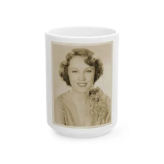 Fay Wray #126 (Vintage Female Icon) White Coffee Mug 15oz - Go Mug Yourself