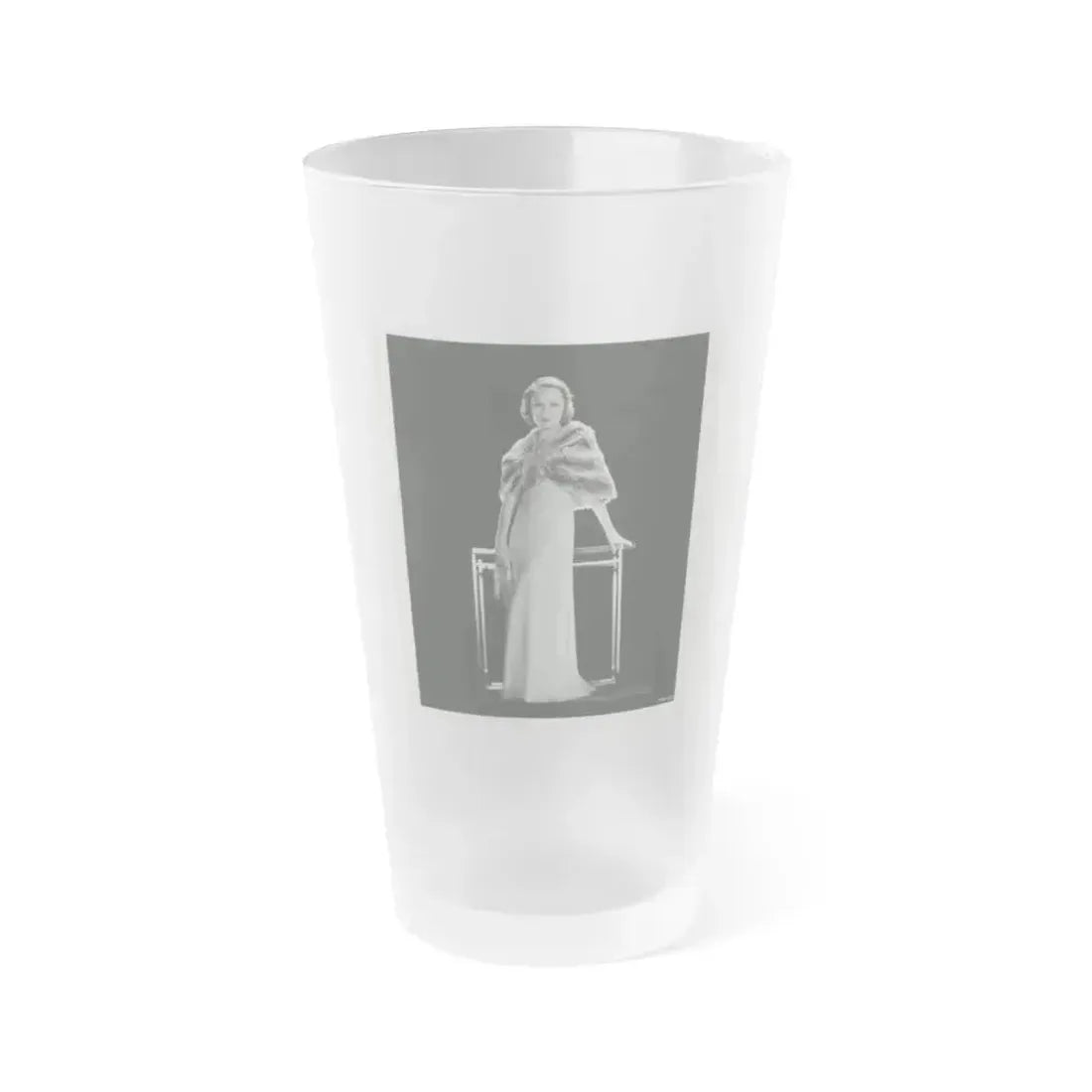 Fay Wray #128 (Vintage Female Icon) Frosted Pint Glass 16oz 16oz Frosted - Go Mug Yourself