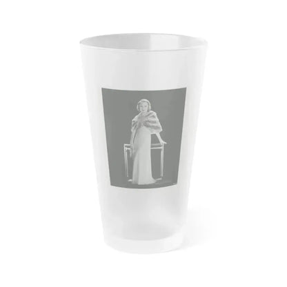 Fay Wray #128 (Vintage Female Icon) Frosted Pint Glass 16oz 16oz Frosted - Go Mug Yourself