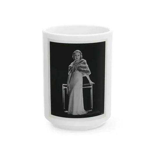 Fay Wray #128 (Vintage Female Icon) White Coffee Mug 15oz - Go Mug Yourself