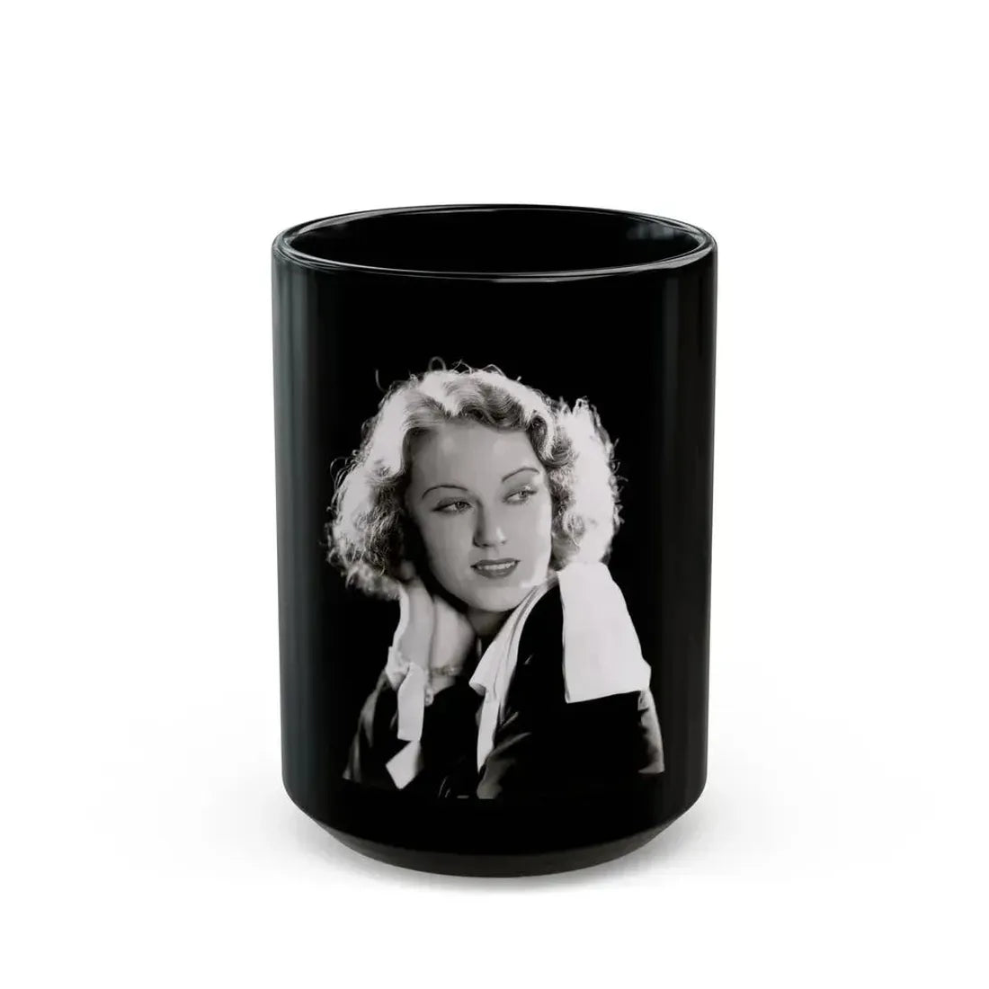 Fay Wray #13 (Vintage Female Icon) Black Coffee Mug 15oz - Go Mug Yourself