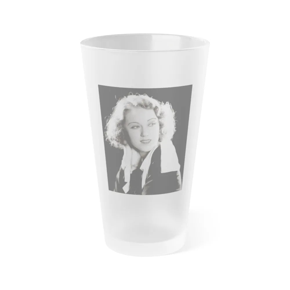 Fay Wray #13 (Vintage Female Icon) Frosted Pint Glass 16oz-16oz-Frosted-Go Mug Yourself