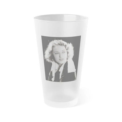 Fay Wray #13 (Vintage Female Icon) Frosted Pint Glass 16oz-16oz-Frosted-Go Mug Yourself