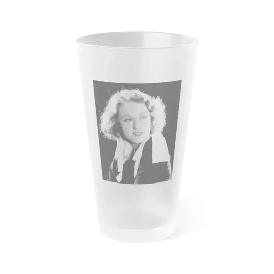 Fay Wray #13 (Vintage Female Icon) Frosted Pint Glass 16oz 16oz Frosted - Go Mug Yourself