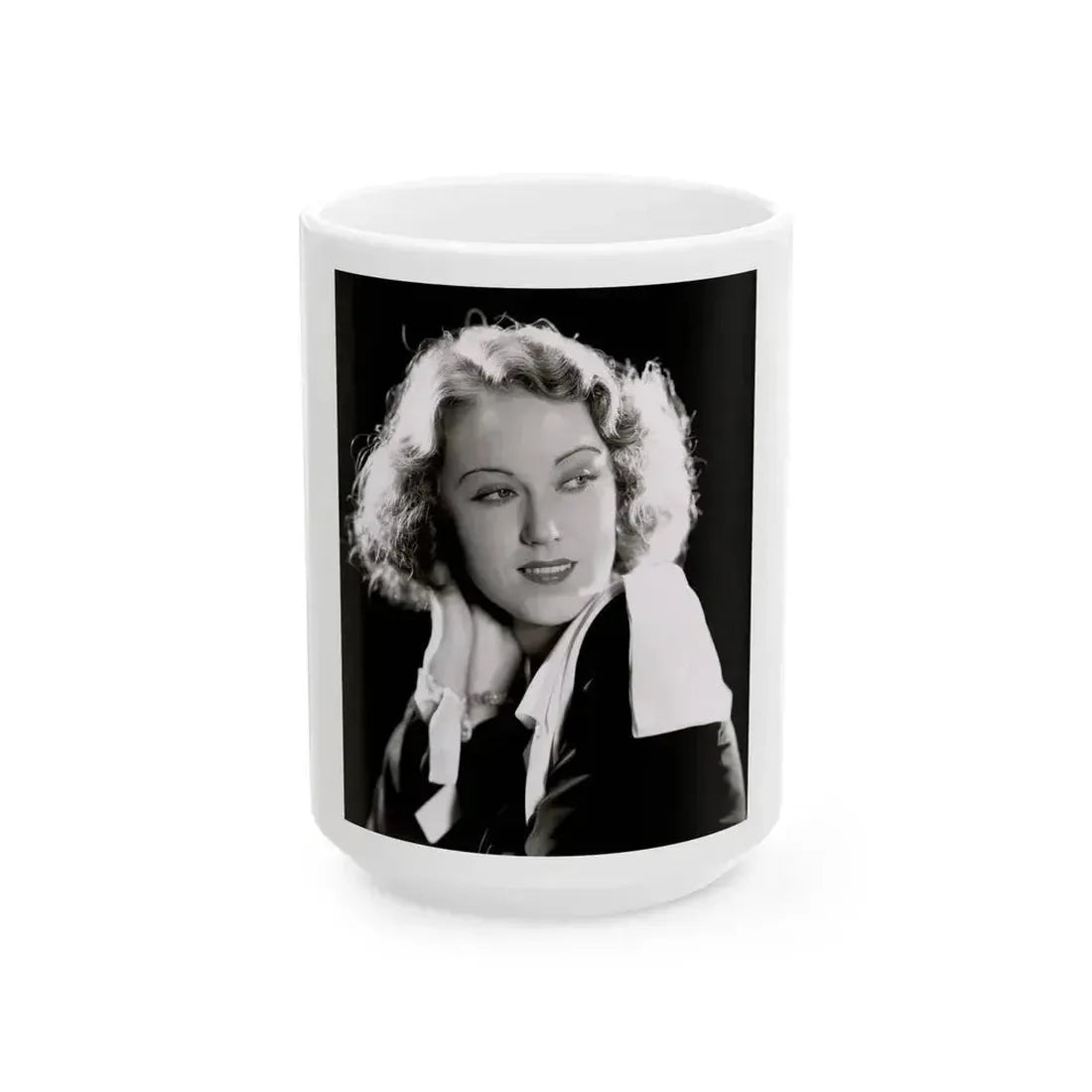 Fay Wray #13 (Vintage Female Icon) White Coffee Mug 15oz - Go Mug Yourself