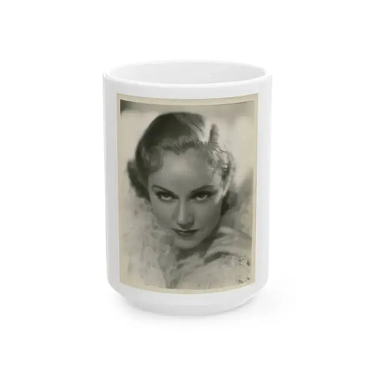 Fay Wray #130 (Vintage Female Icon) White Coffee Mug 15oz - Go Mug Yourself