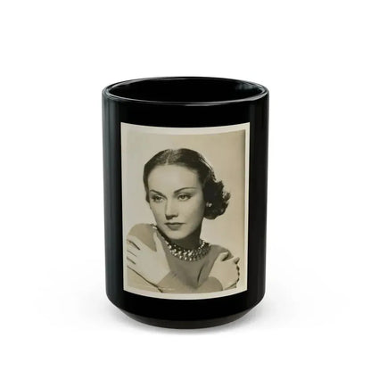 Fay Wray #133 (Vintage Female Icon) Black Coffee Mug 15oz - Go Mug Yourself