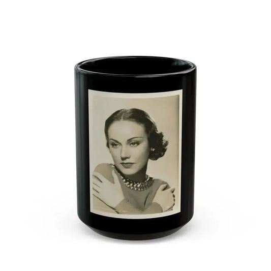 Fay Wray #133 (Vintage Female Icon) Black Coffee Mug 15oz - Go Mug Yourself