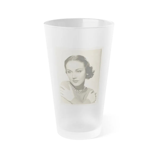 Fay Wray #133 (Vintage Female Icon) Frosted Pint Glass 16oz-16oz-Frosted-Go Mug Yourself