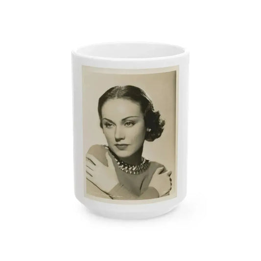 Fay Wray #133 (Vintage Female Icon) White Coffee Mug 15oz - Go Mug Yourself