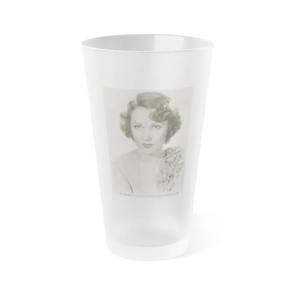 Fay Wray #134 (Vintage Female Icon) Frosted Pint Glass 16oz-16oz-Frosted-Go Mug Yourself