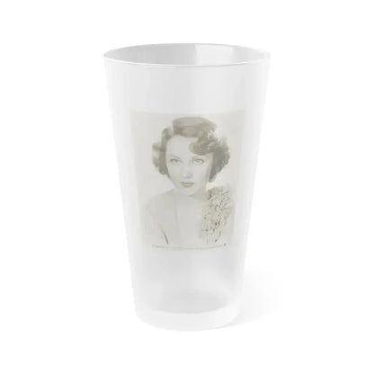 Fay Wray #134 (Vintage Female Icon) Frosted Pint Glass 16oz 16oz Frosted - Go Mug Yourself