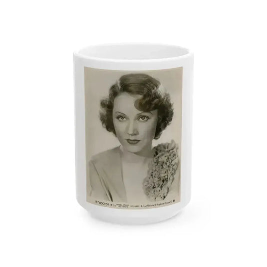 Fay Wray #134 (Vintage Female Icon) White Coffee Mug 15oz - Go Mug Yourself