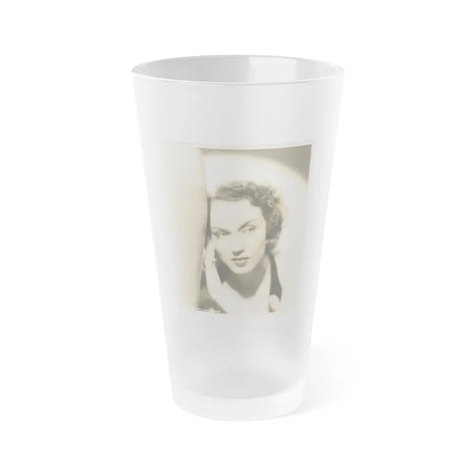 Fay Wray #135 (Vintage Female Icon) Frosted Pint Glass 16oz-16oz-Frosted-Go Mug Yourself