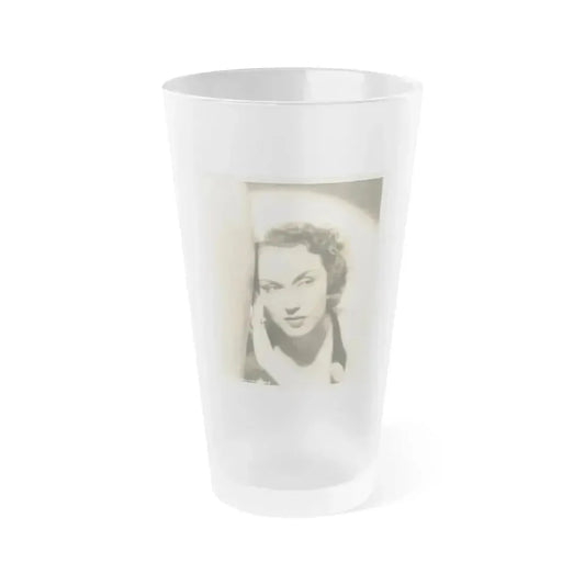 Fay Wray #135 (Vintage Female Icon) Frosted Pint Glass 16oz 16oz Frosted - Go Mug Yourself