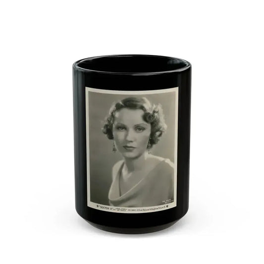 Fay Wray #137 (Vintage Female Icon) Black Coffee Mug 15oz - Go Mug Yourself