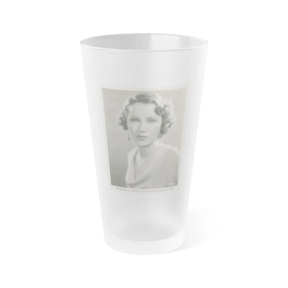 Fay Wray #137 (Vintage Female Icon) Frosted Pint Glass 16oz-16oz-Frosted-Go Mug Yourself