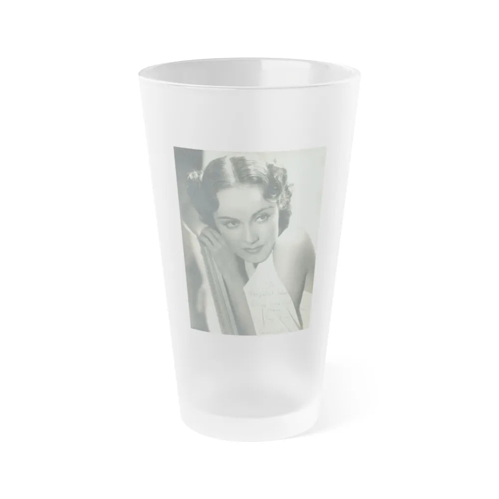 Fay Wray #146 (Vintage Female Icon) Frosted Pint Glass 16oz-16oz-Frosted-Go Mug Yourself