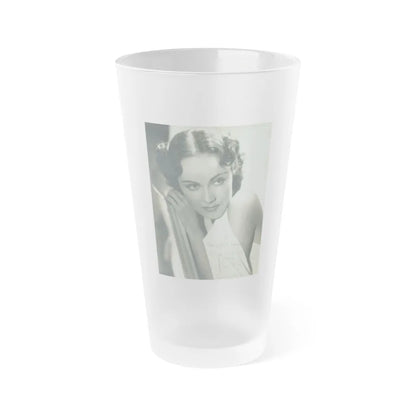 Fay Wray #146 (Vintage Female Icon) Frosted Pint Glass 16oz-16oz-Frosted-Go Mug Yourself