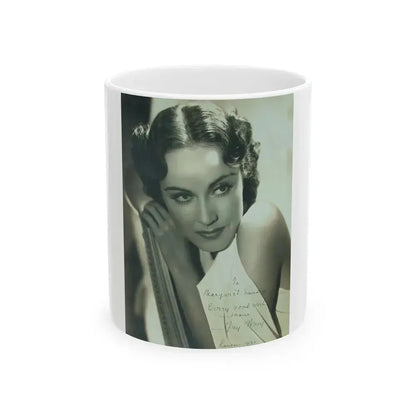 Fay Wray #146 (Vintage Female Icon) White Coffee Mug 11oz - Go Mug Yourself
