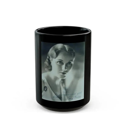 Fay Wray #147 (Vintage Female Icon) Black Coffee Mug 15oz - Go Mug Yourself