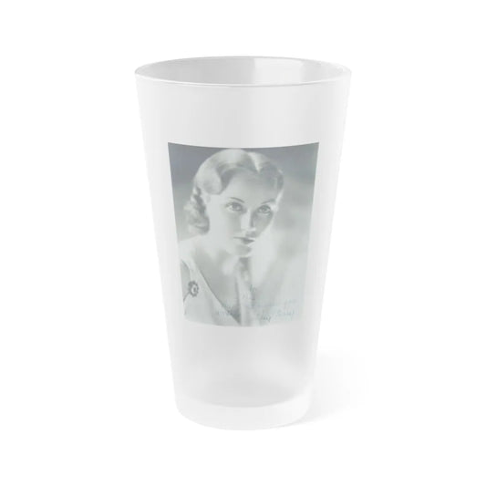 Fay Wray #147 (Vintage Female Icon) Frosted Pint Glass 16oz-16oz-Frosted-Go Mug Yourself