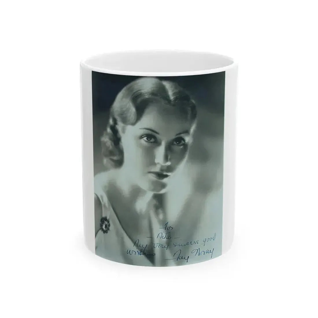 Fay Wray #147 (Vintage Female Icon) White Coffee Mug 11oz - Go Mug Yourself