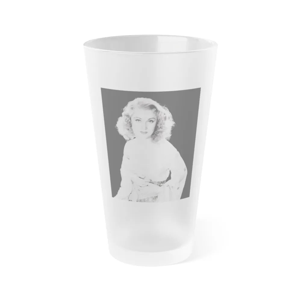 Fay Wray #15 (Vintage Female Icon) Frosted Pint Glass 16oz-16oz-Frosted-Go Mug Yourself