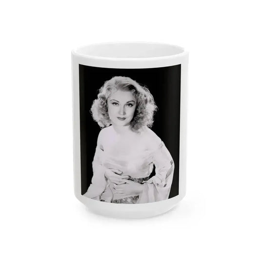 Fay Wray #15 (Vintage Female Icon) White Coffee Mug 15oz - Go Mug Yourself
