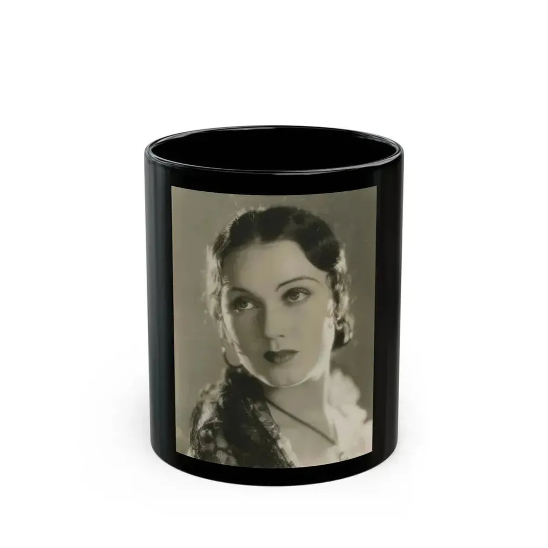 Fay Wray #152 (Vintage Female Icon) Black Coffee Mug 11oz - Go Mug Yourself