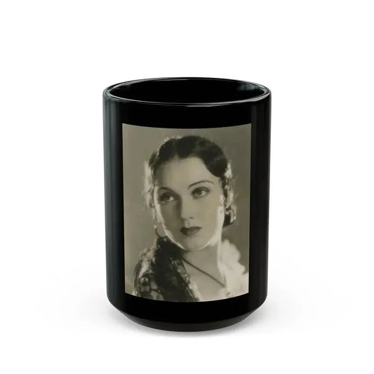 Fay Wray #152 (Vintage Female Icon) Black Coffee Mug 15oz - Go Mug Yourself
