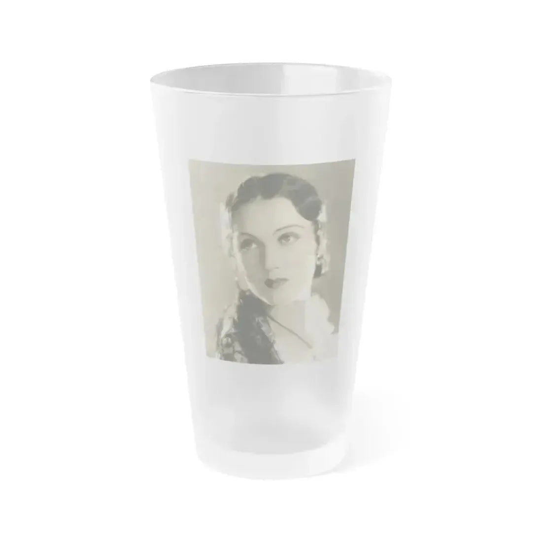 Fay Wray #152 (Vintage Female Icon) Frosted Pint Glass 16oz 16oz Frosted - Go Mug Yourself