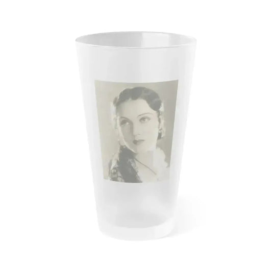 Fay Wray #152 (Vintage Female Icon) Frosted Pint Glass 16oz 16oz Frosted - Go Mug Yourself