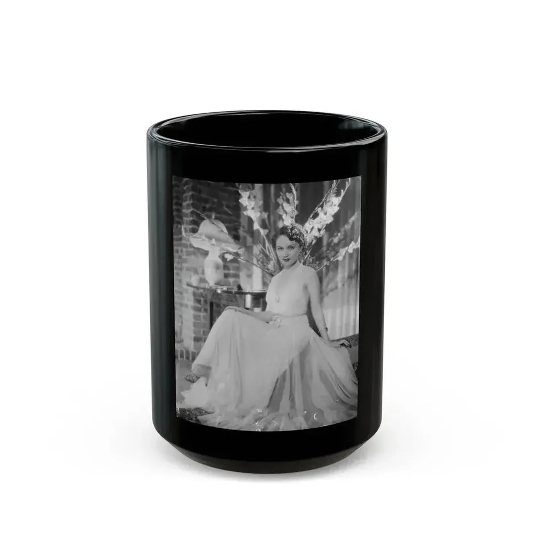 Fay Wray #161 (Vintage Female Icon) Black Coffee Mug 15oz - Go Mug Yourself