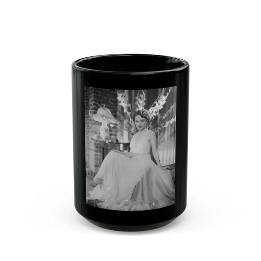 Fay Wray #161 (Vintage Female Icon) Black Coffee Mug 15oz - Go Mug Yourself