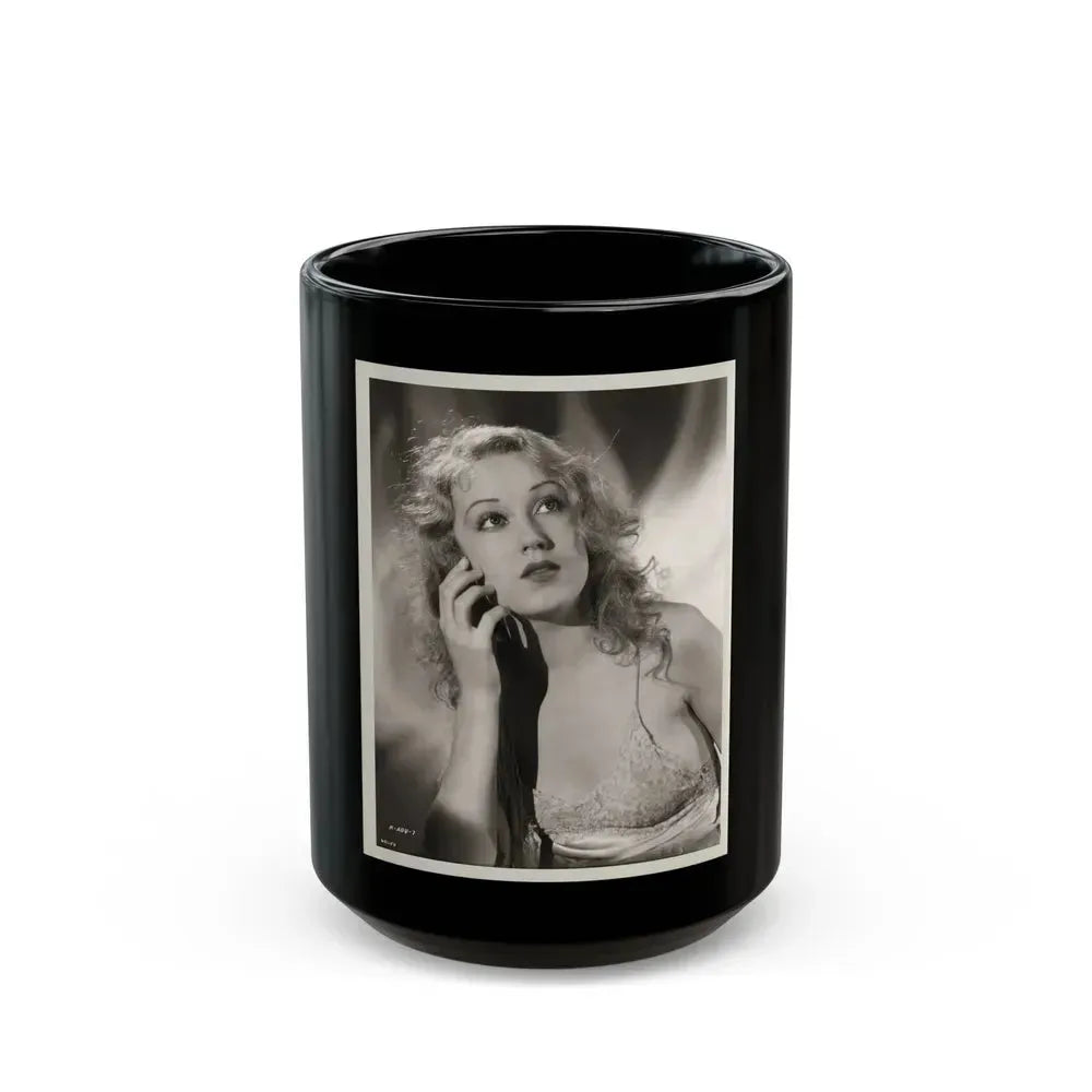 Fay Wray #163 (Vintage Female Icon) Black Coffee Mug 15oz - Go Mug Yourself