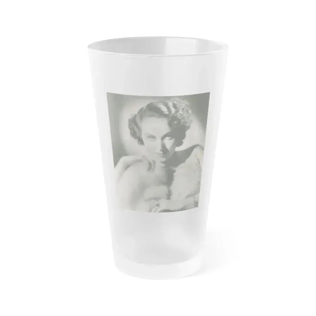 Fay Wray #164 (Vintage Female Icon) Frosted Pint Glass 16oz 16oz Frosted - Go Mug Yourself