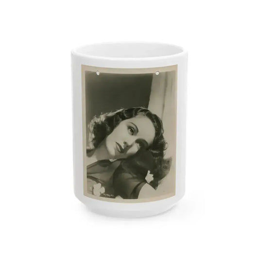 Fay Wray #165 (Vintage Female Icon) White Coffee Mug 15oz - Go Mug Yourself