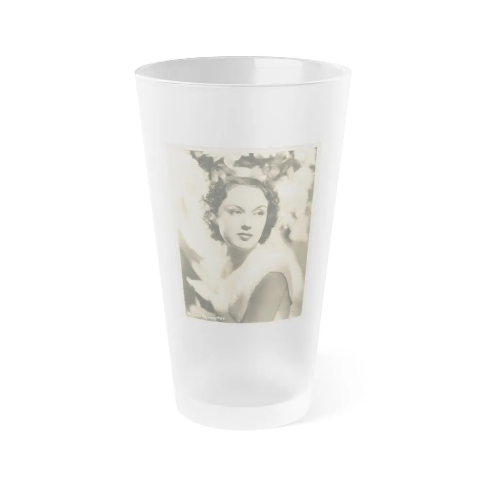 Fay Wray #166 (Vintage Female Icon) Frosted Pint Glass 16oz-16oz-Frosted-Go Mug Yourself