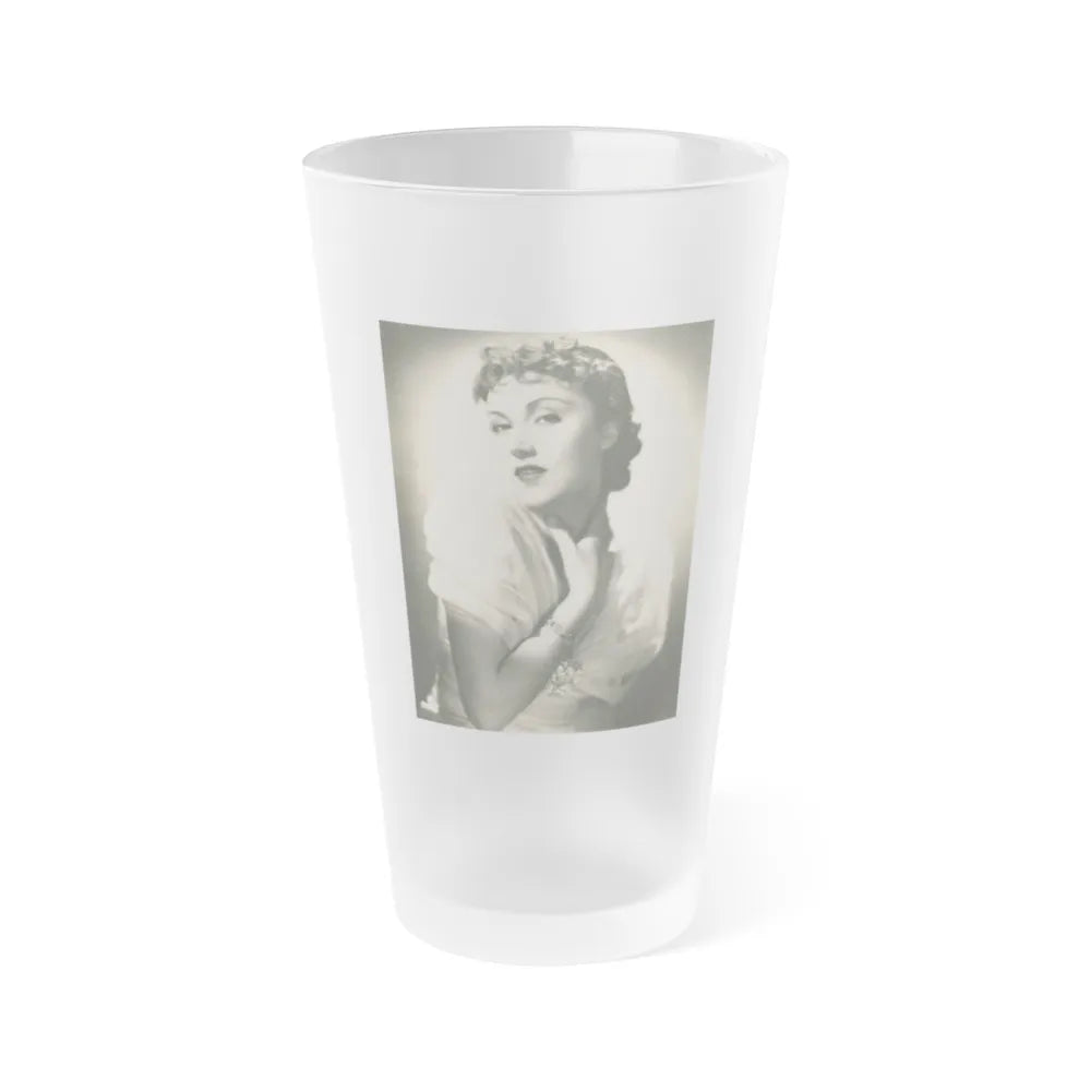 Fay Wray #170 (Vintage Female Icon) Frosted Pint Glass 16oz-16oz-Frosted-Go Mug Yourself