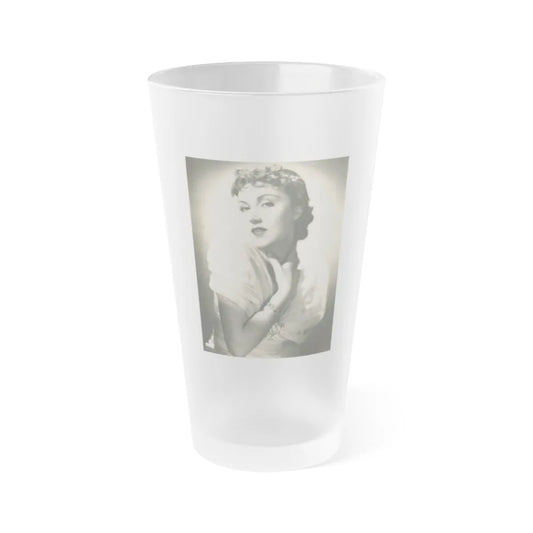 Fay Wray #170 (Vintage Female Icon) Frosted Pint Glass 16oz-16oz-Frosted-Go Mug Yourself