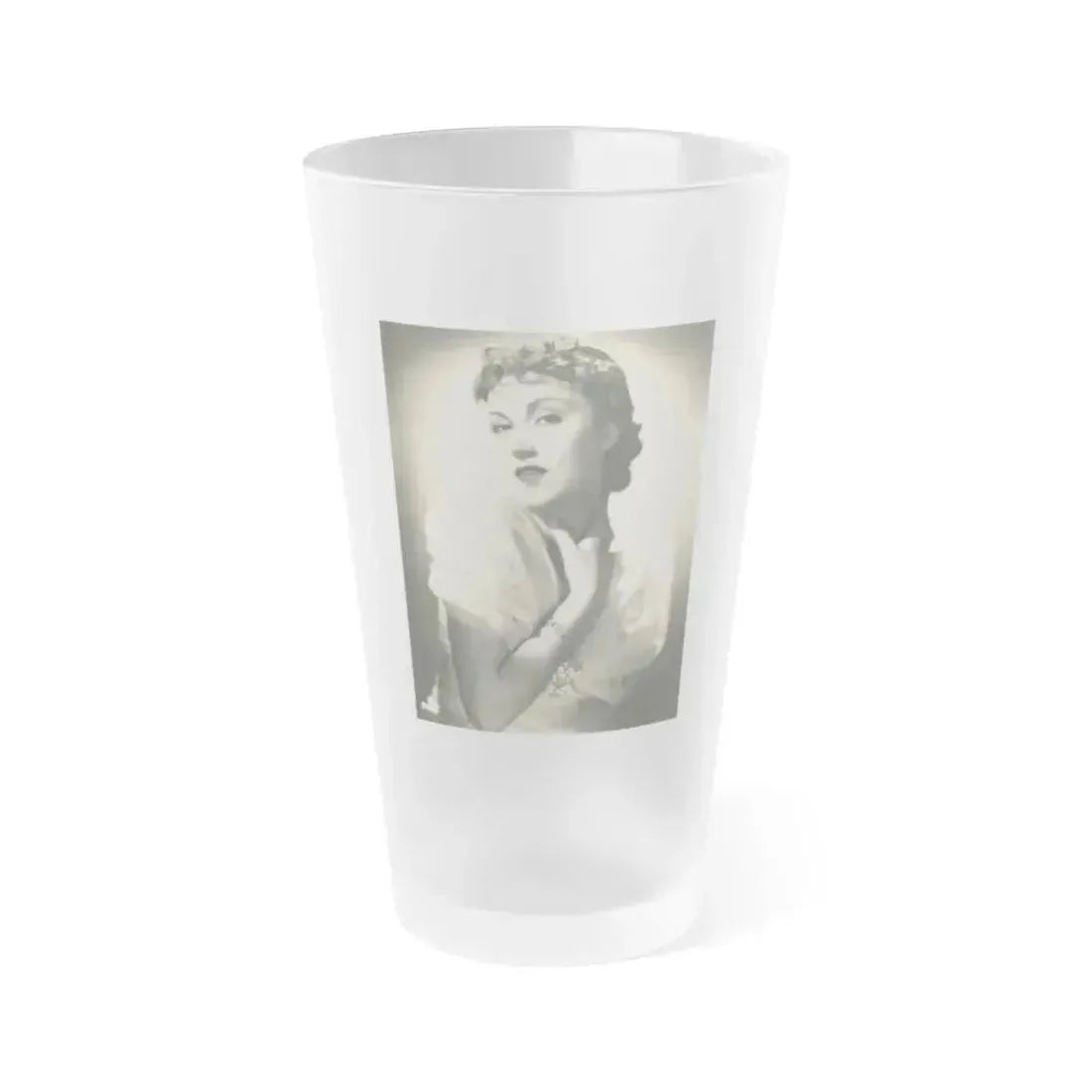Fay Wray #170 (Vintage Female Icon) Frosted Pint Glass 16oz 16oz Frosted - Go Mug Yourself