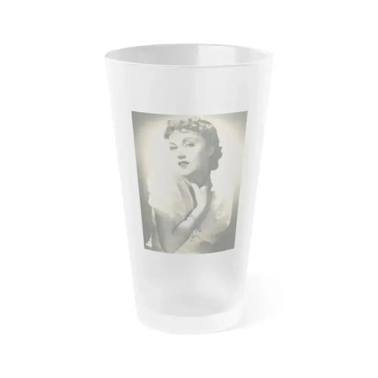 Fay Wray #170 (Vintage Female Icon) Frosted Pint Glass 16oz 16oz Frosted - Go Mug Yourself