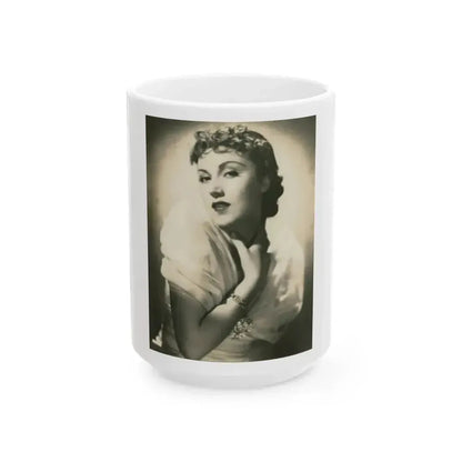 Fay Wray #170 (Vintage Female Icon) White Coffee Mug 15oz - Go Mug Yourself